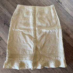 H&M Linen Ramie Lined summer skirt
